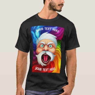 Camiseta Mensagem personalizada de Papais noeis