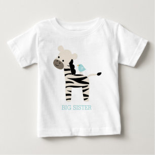 Camiseta Mensagem Personalizada de Zebra Cuja e Pássaro