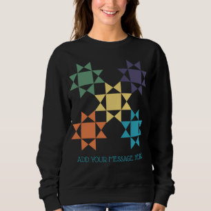 Camiseta Mensagem Personalizada do Gráfico de Quilt do Ami