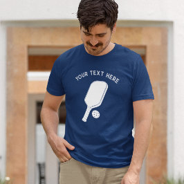Camiseta Mensagem Personalizada Paddle de Pickleball Gráfic