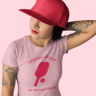 Camiseta Mensagem Personalizada Paddle de Pickleball Gráfic