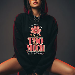 Camiseta Mensagem Positiva de Amor Próprio com Desenho Flor
