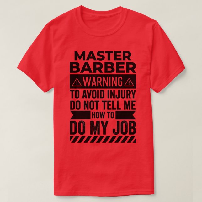 Camiseta Mensagem principal de aviso de alerta clássico de  (Frente do Design)