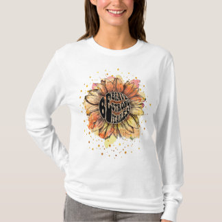 Camiseta Mensagem "Tee for Women Be Brave" Seja Forte