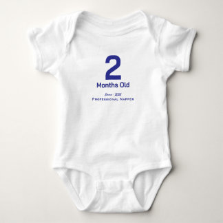 Camiseta Mensal Personalizada para Bebê menino