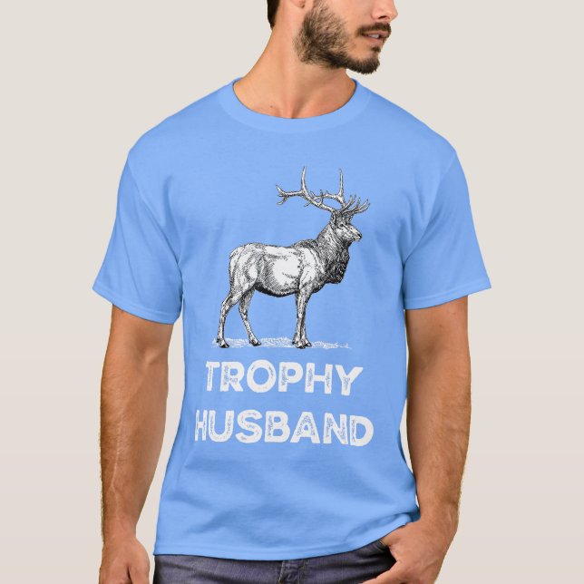 Camiseta Mensrophy Buck Fathers Day Design for Husband frie (Frente)