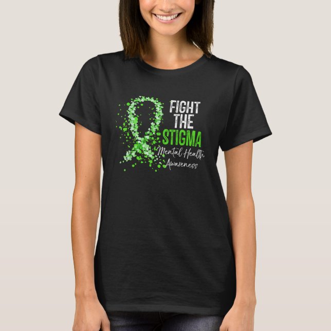 Camiseta Mental Health Awareness Fight The Stigma For Kid M (Frente)