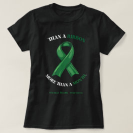 Camiseta Mental Health Green Ribbon Long-Term Support Art