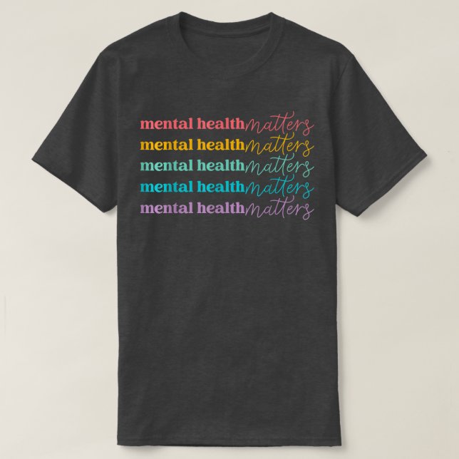 Camiseta Mental Health Matters Gifts Human Brain Illness Aw (Frente do Design)