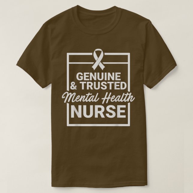 Camiseta Mental Health Nurse Genuine Nursing Rn5126 2343  (Frente do Design)