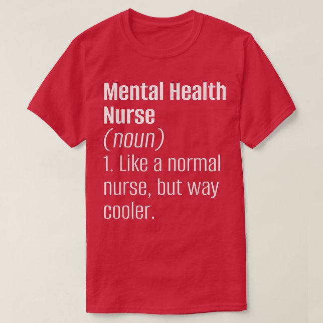 Camiseta Mental Health Nurse - Psychology Clinic Hospital P (Frente do Design)