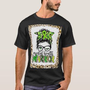 Camiseta Mental Health Warrior Messy Bun Mental Health Matt