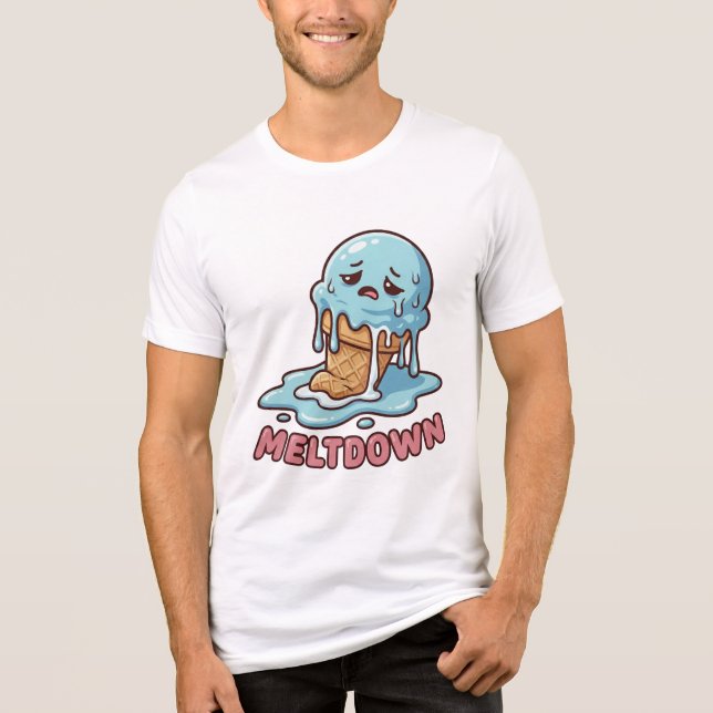 Camiseta Mental Meltdown Cute Ice Cream Pun (Frente)