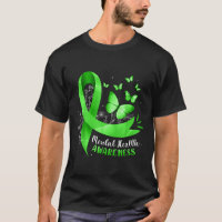 Mental Saúde Consciência Borboleta Fita Verde Wo