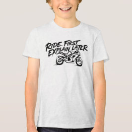 Camiseta Mentalidade de Ação do Piloto de Sportbike