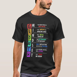 Camiseta Mentalidade de Crescimento Motivacional Positiva C