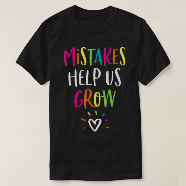 Camiseta Mentalidade de Crescimento Positiva Professor de V (Frente do Design)