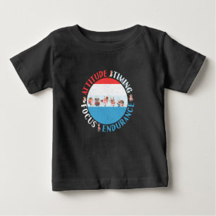 Camiseta Mentalidade de Jogador de Beisebol - Vermelho Bran