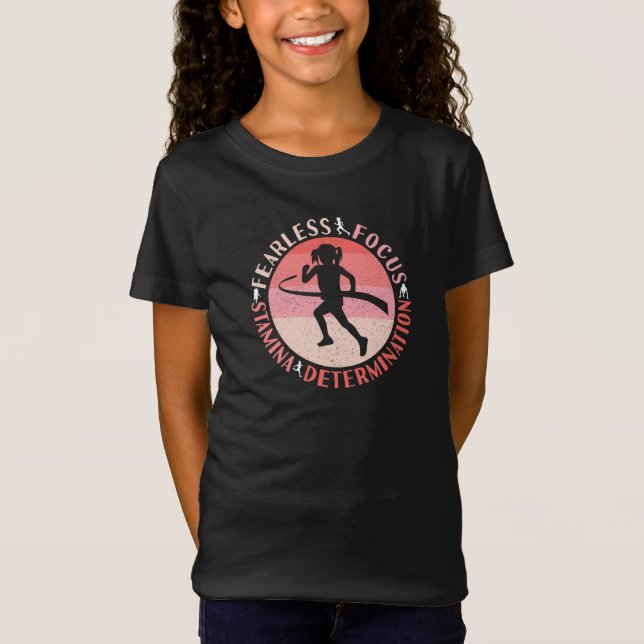 Camiseta Mentalidade de Meninas Corredoras - Corredora Dest (Frente)