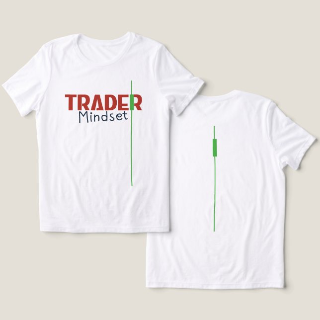 Camiseta Mentalidade de Trader – Negociação com Foco na Dis (Design Frente e Verso)