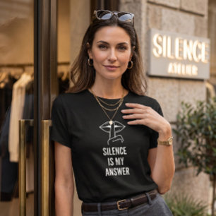Camiseta Mentalidade Estoica Silêncio É Minha Resposta Cami