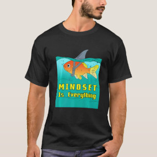 Camiseta Mentalidade Peixe Dourado Tubarão Aquarismo Aquári