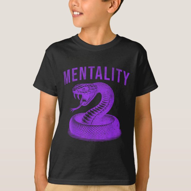 Camiseta Mentality Mindset Snake Motivation Of Chamons Bask (Frente)