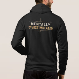 Camiseta Mentally Overstimulated Vintage Typography