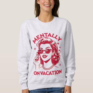 Camiseta mentalmente de férias