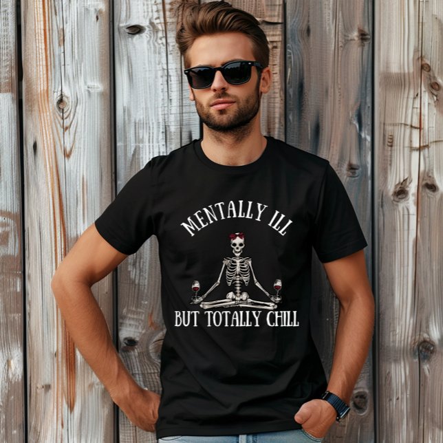 Camiseta Mentalmente doente, mas com citações engraçadas (Criador carregado)
