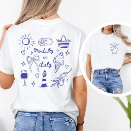 Camiseta Mentalmente na Itália Coquete Laço Destino Persona