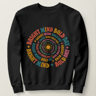 Camiseta Mente Brilhante Dia Ousado Espiral de Sol