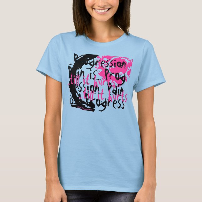 Camiseta Mente Clusterizada (Rosa) (Frente)