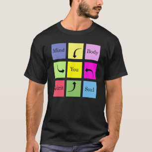 Camiseta Mente, Corpo, Espírito, Alma E Você. Manter Shir C