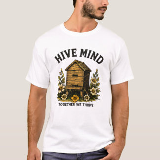 Camiseta Mente de Colmeia | Design de Apicultura Vintage
