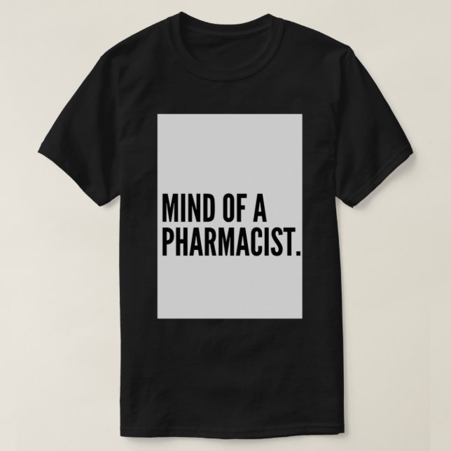 Camiseta Mente de um Farmacêutico (Frente do Design)