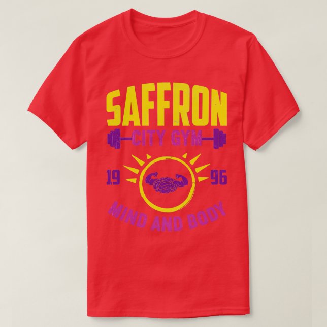 Camiseta Mente E Corpo Da Cidade De Saffron (Frente do Design)
