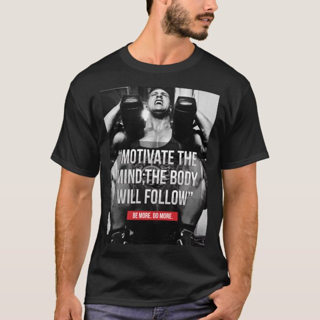 Camiseta Mente e Corpo - Motivação do Workout (Frente)