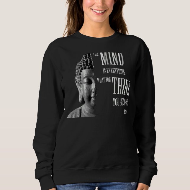 Camiseta Mente é tudo Buda citar budismo (Frente)