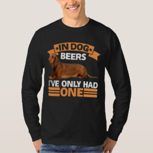 Camiseta Mente Em Cervejas De Cão Eu Só Tive Uma Cerveja Cã