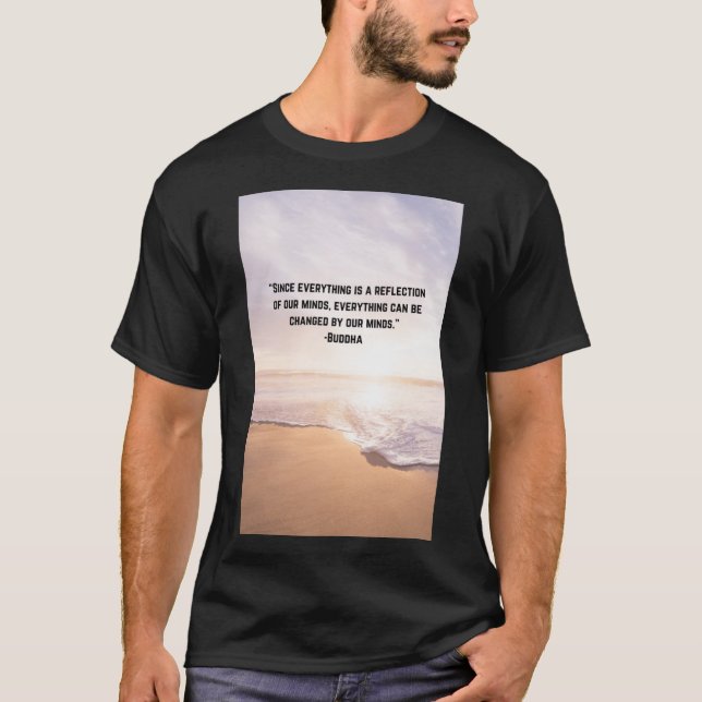 Camiseta Mente Forma Mundos Potência Do Adesivo De Percepçã (Frente)