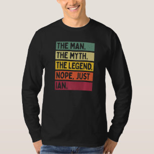 Camiseta Mente O Homem O Mito A Lenda Não Apenas Ian Qu