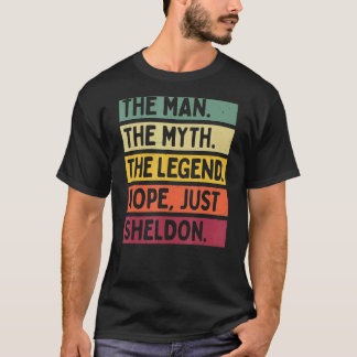 Camiseta Mente O Homem O Mito A Lenda Nope Apenas Sheldon