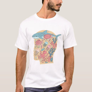 Camiseta Mente oceânica