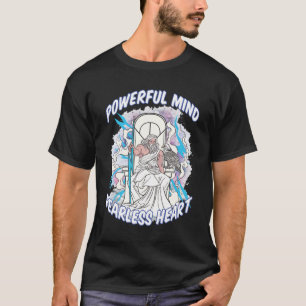 Camiseta Mente poderosa Cardíaca Sem Coração Preta