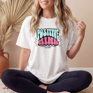 Camiseta Mente Positiva Groovy Fofo Motivacional