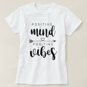 Camiseta Mente positiva Vibrações positivas