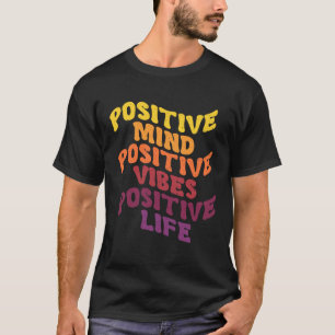 Camiseta Mente Positiva Vibrações Positivas Vida Positiva P