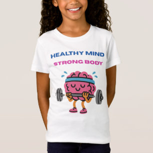 Camiseta Mente saudável. Corpo Forte. - Esportes motivacion