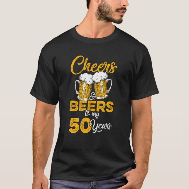 Camiseta Mente Saúde E Cerveja Aos Meus 50 Anos (Frente)
